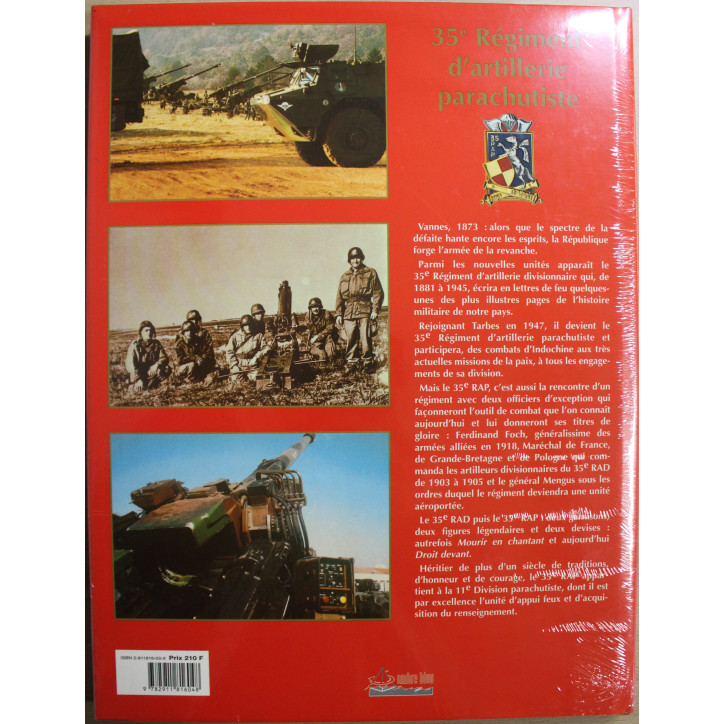 Livre Droit devant : 35e Reg. d'artillerie Parachutiste de Pierre Dufour