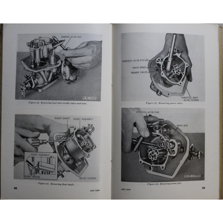 Ordnance Maintenance TM 9-1826D : Carburetors (Holley) de 1951