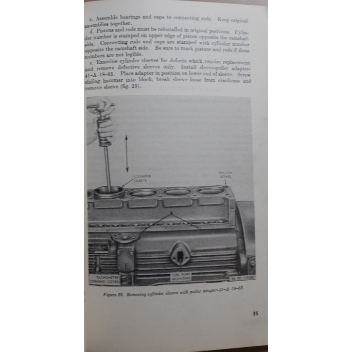 Manual TM9-1819A : Engine and Clutch for 2(1/2)-Ton M34 M36, M47, M49 and M50