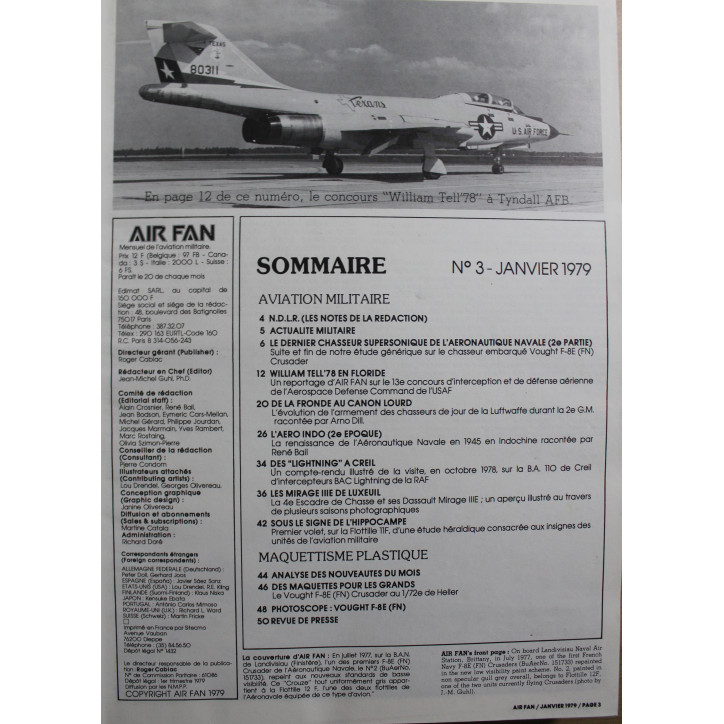 Livre Avions de combat - reliure de la revue Air fan - année 1979