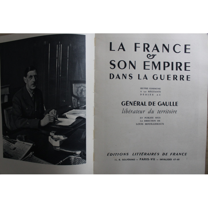Livre Les compagnons de la Grandeur - Oeuvre commune dédiée au Gen De Gaulle