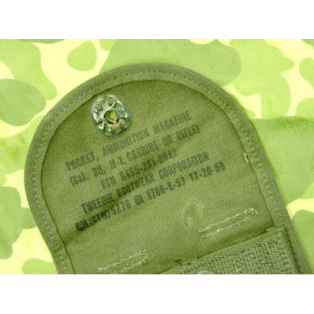 Porte chargeur toile  original carabine USM1 daté 1958 pour 2 chargeurs 15 coups