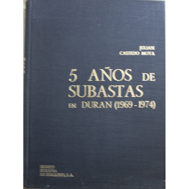 Album 5 Anos de Subastas en Duran (1969 - 1974) - Julian Castedo Moya