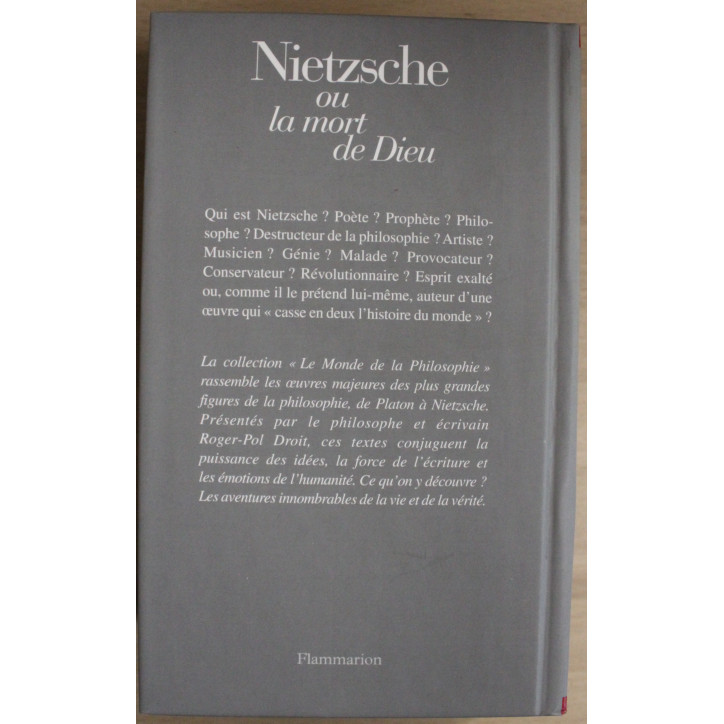 Livre Nietzsche :Ainsi parlait Zarathoustra, Crépuscule des idoles, Ecce Homo