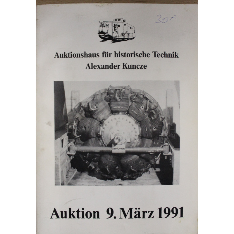 Livre Auktion 9 Marz 1991 fur Historische Technik Alexandre Kuncze