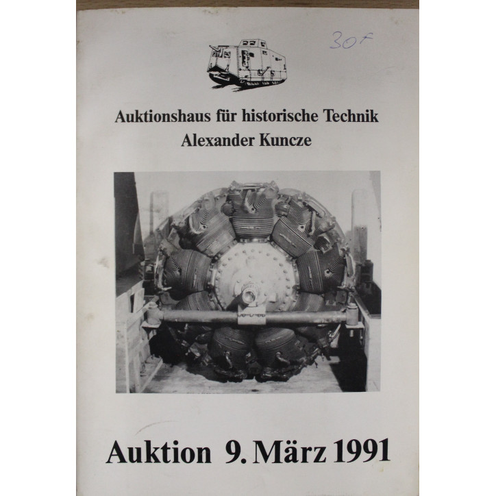 Livre Auktion 9 Marz 1991 fur Historische Technik Alexandre Kuncze