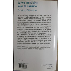 Livre La vie mondaine sous le nazisme de Fabrice d'Almeida