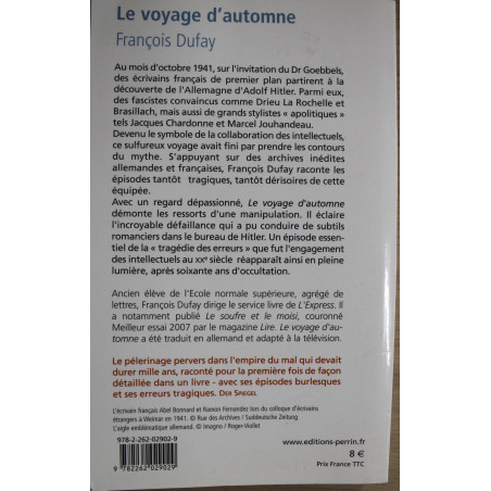Livre Le voyage d'Automne de François Dufay