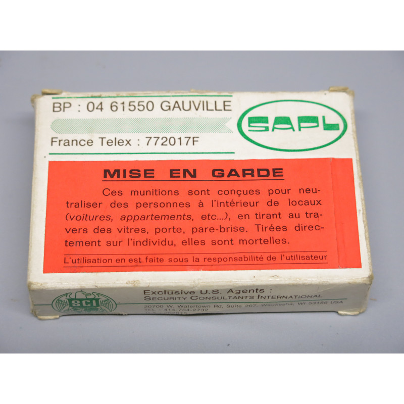 Boite de 5 cartouches Gaz cogne  SAPL calibre 12 /70 ref 300