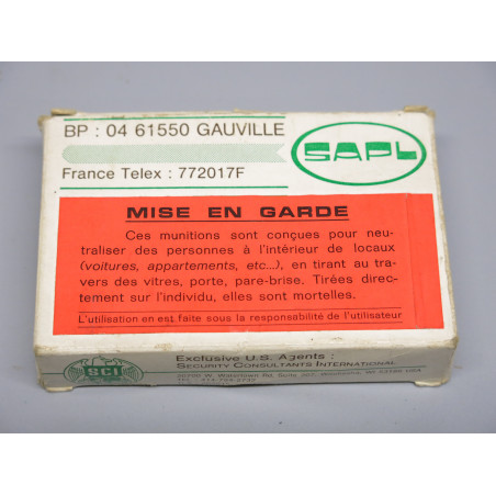 Boite de 5 cartouches Gaz cogne SAPL calibre 12 /70 ref 300