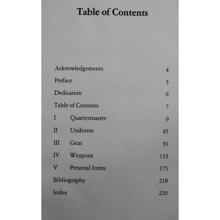 Livre Uniforms, weapons and equipment of the World War II G.I.