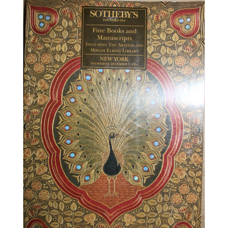 Fine Books and Manuscripts Including the Arnold and Miriam Elkind Library