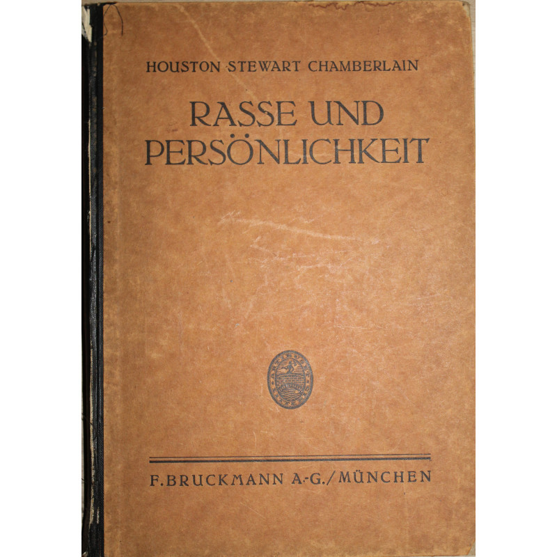 Livre Race et personnalité Houston Stewart Chamberlain 1925