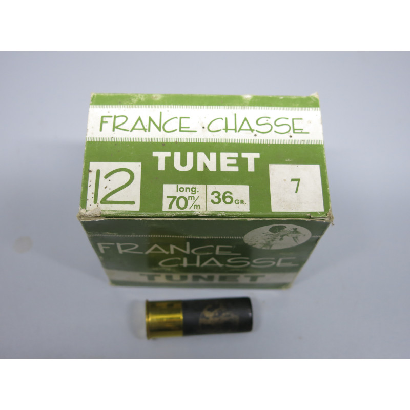 Boite de 25 cartouches calibre 12 /70  36GR  TUNET  n 7