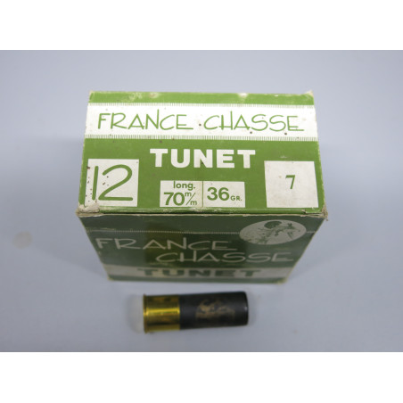 Boite de 25 cartouches calibre 12 /70 36GR TUNET n 7