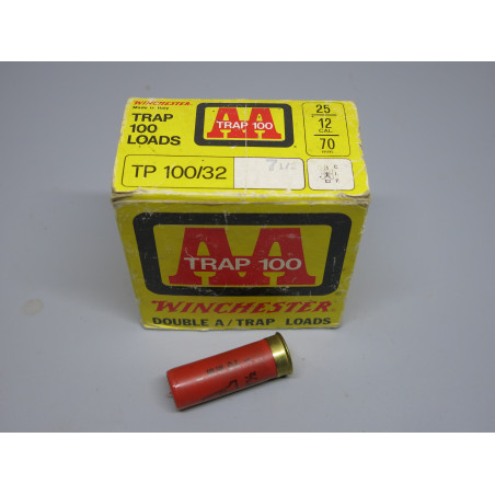 Boite de 25 cartouches calibre 12 / 70 Winchester AA Trap 100