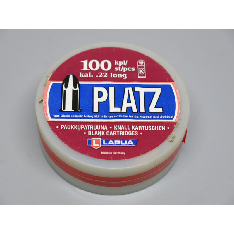 Boite de 100 cartouches a blanc calibre  22 long LAPUA