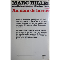 Livre au nom de la race de Marc Hilliel