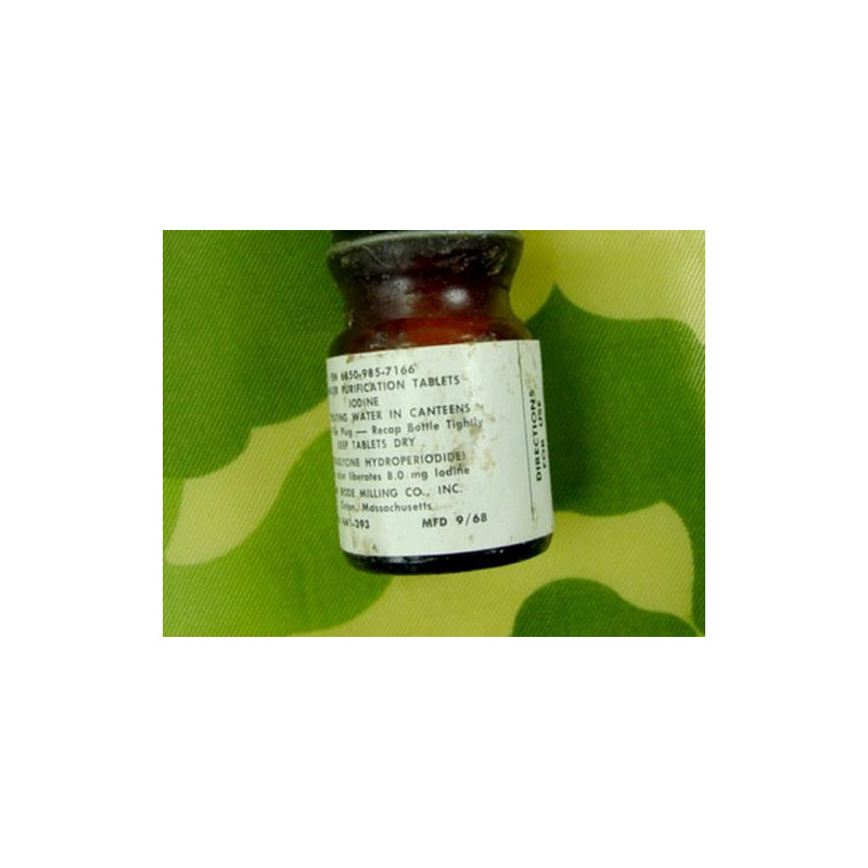 Tablettes purification eau