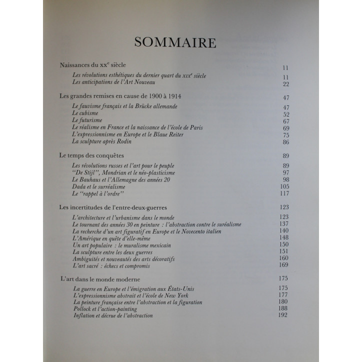 Album L'art du XXe siècle de Pierre Cabanne 