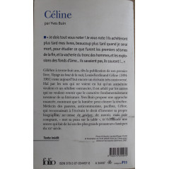 Livre Céline par yves Buin chez Folio biographies