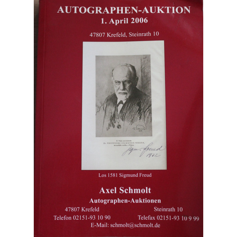 Album Autographen Auktionn 1 April 2006