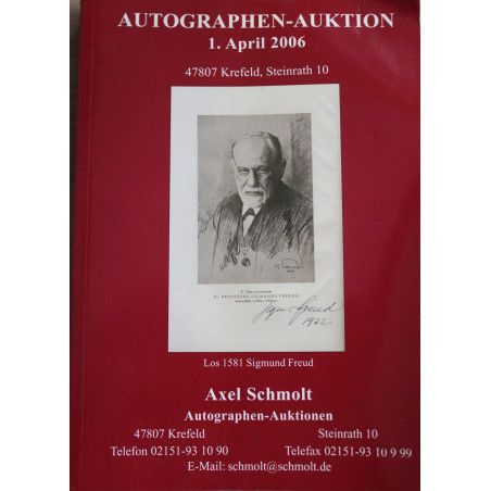 Album Autographen Auktionn 1 April 2006