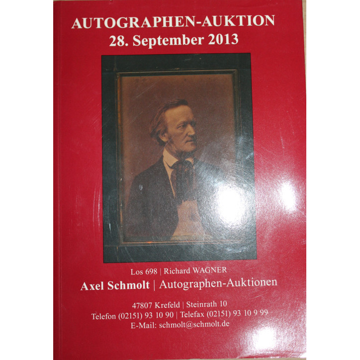Album Autographen Auktionn 28 september 2013