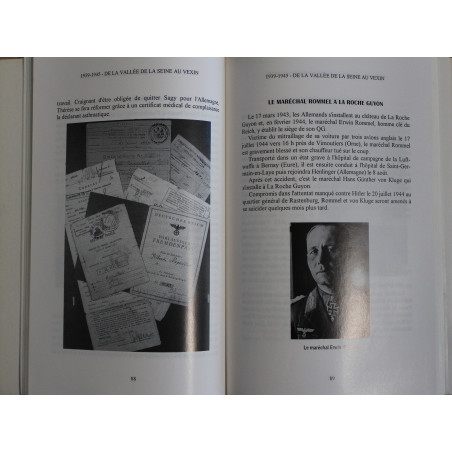 Livre 1939-1945 De la vallée de la Seine au Vexin de Guy et serge Paris
