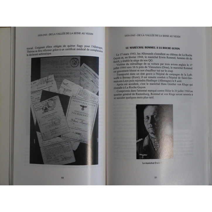 Livre 1939-1945 De la vallée de la Seine au Vexin de Guy et serge Paris