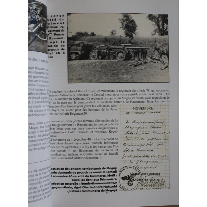 Livre Visiteurs du Vexin 1940 - 1944 : L'étrange Histoire du Vexin sous l'occupation