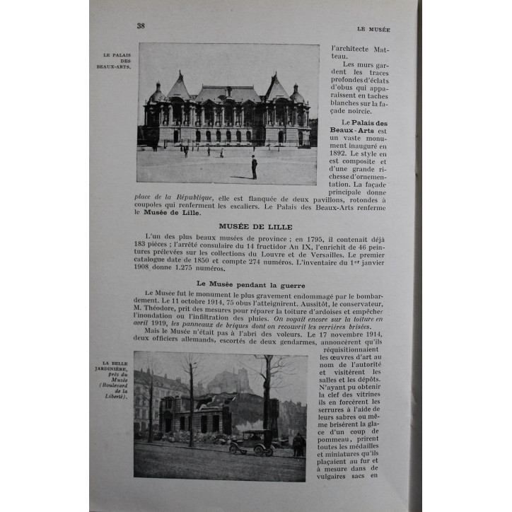 Livre Lille Guide Illustrés Michelin des champs de Bataille (1914-1918)