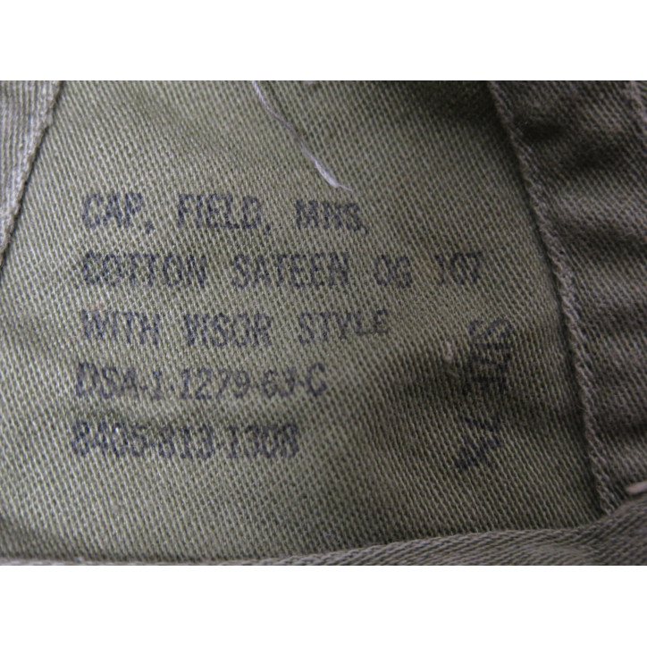 Casquette Cap field original US Vietnam 1969 ref 211