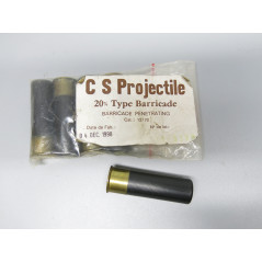 Cartouche cal 12 CS projectile  barricade ref un  
