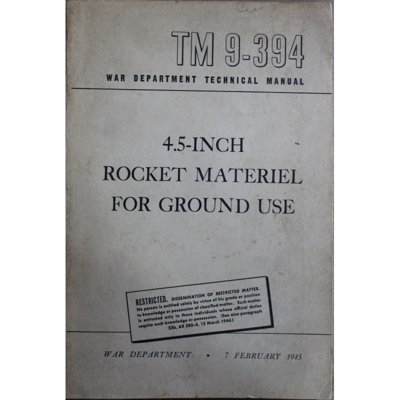 Manual 4.5-Inch - Rocket Materiel for ground use (7 Feb. 1945)