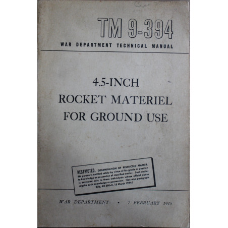Manual 4.5-Inch - Rocket Materiel for ground use (7 Feb. 1945)