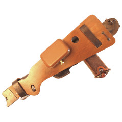 Crosse bois avec étui cuir pistolet Borchardt 