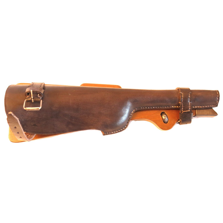 Crosse bois avec étui cuir pistolet Borchardt