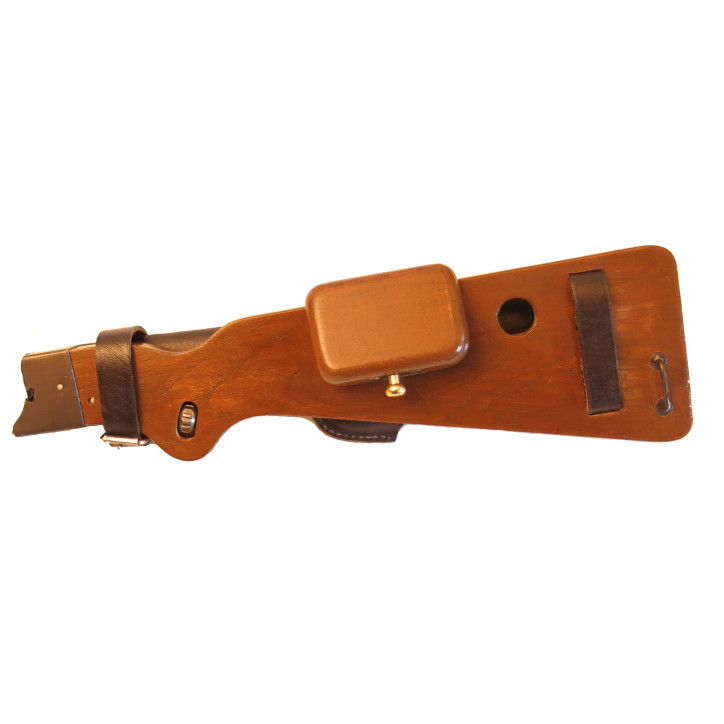 Crosse bois avec étui cuir pistolet Borchardt