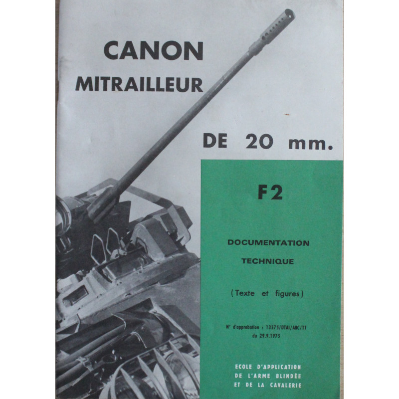Documentation Technique du Canon Mitrailleur de 20 mm