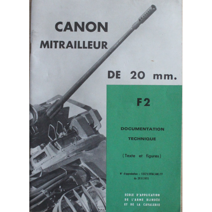 Documentation Technique du Canon Mitrailleur de 20 mm