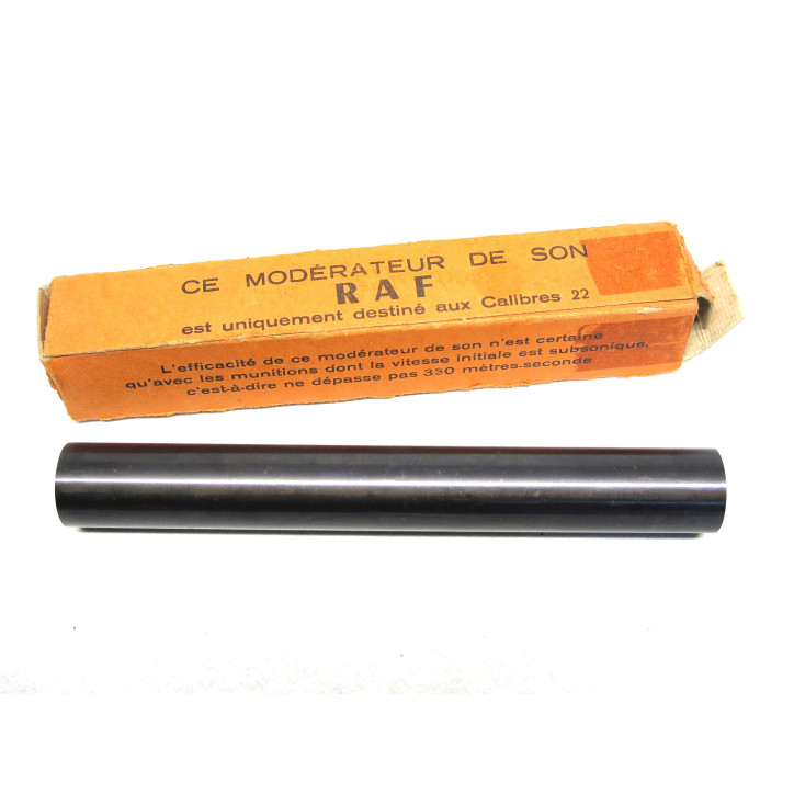 Silencieux RAF  avec boite calibre  22 LR ref 299