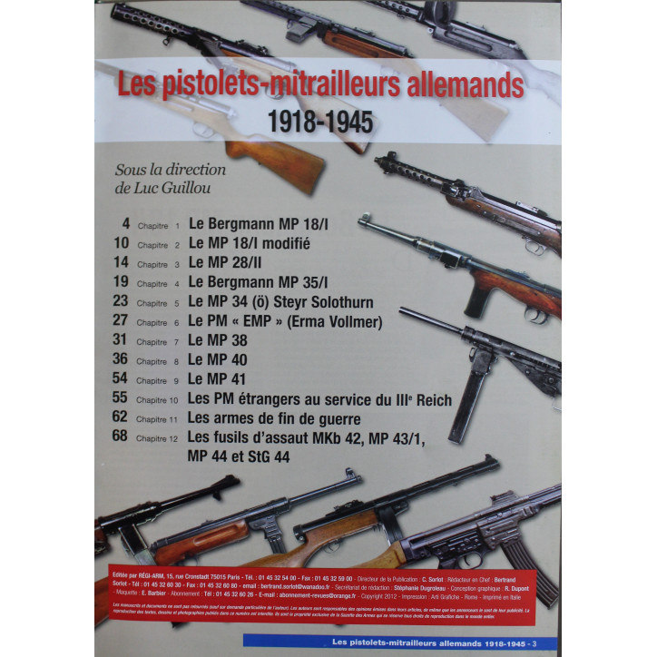 Revue La Gazette des armes HS No 19 : Les P.M. Allemands (1918 - 1945)