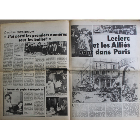 Journal Le Parisien Numéro Spécial du jeudi 23 Aout 1984 : La Libération de Paris