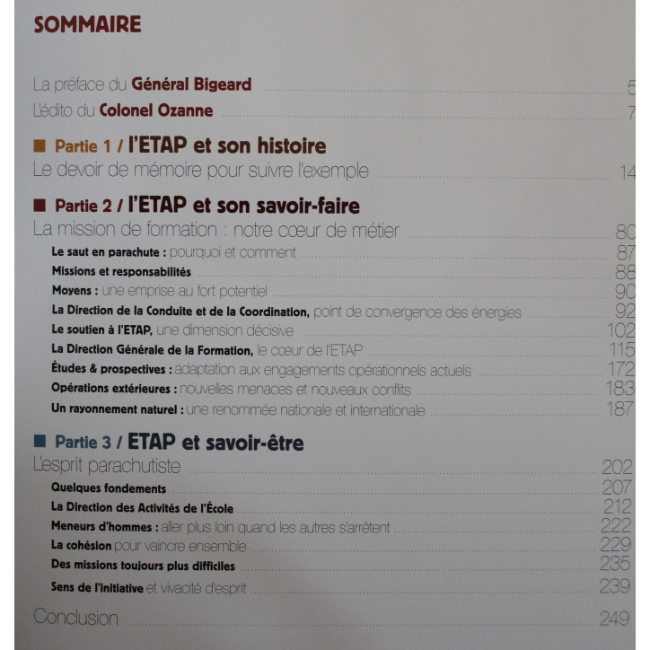 Livre ETAP : L'école des troupes aéroportées avec son DVD