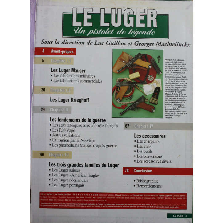 Revue Gazette des armes HS No 9 : le Luger deuxième Partie