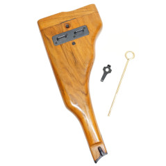 Etui crosse bois Luger P08 finition vernie