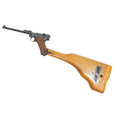 Etui crosse bois Luger P08 finition vernie