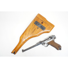 Etui crosse bois Luger P08 finition vernie