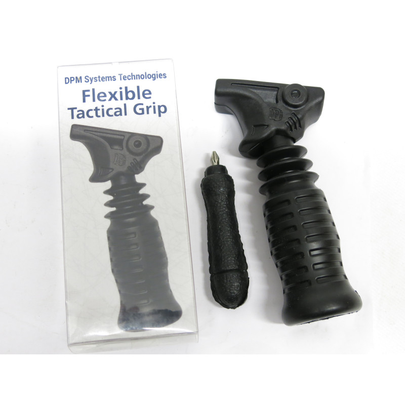 Poignée flexible tactique DPM  version longue couleur black 